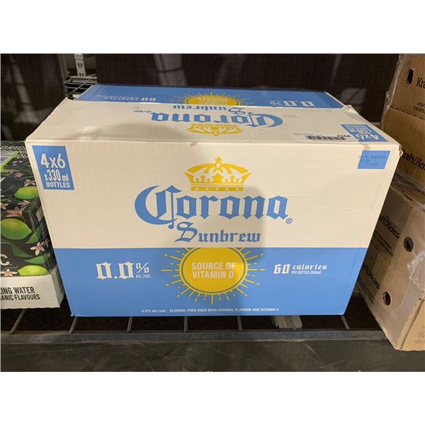 CASE LOT - Corona sunbrew non alcoholic "beer" 24x330ml