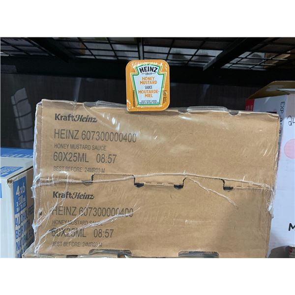 CASE LOT - Heinz honey mustard sauce 60x25ml