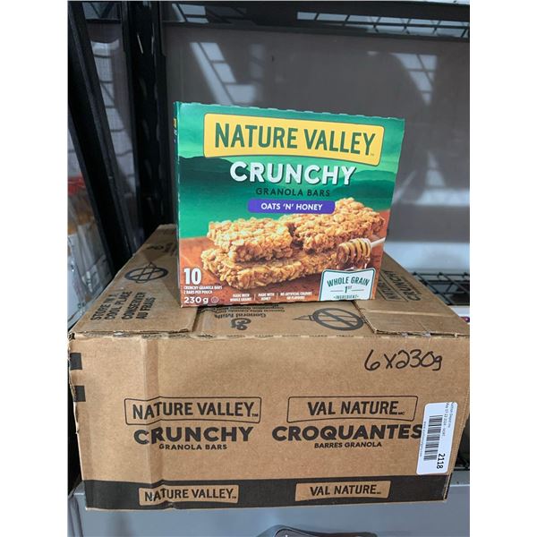 CASE LOT - Nature Valley crunchy oats 'n honey granola bars 6x230g