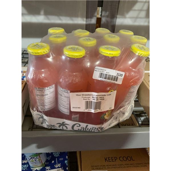 CASE LOT - Calypso strawberry lemonade 12x590ml