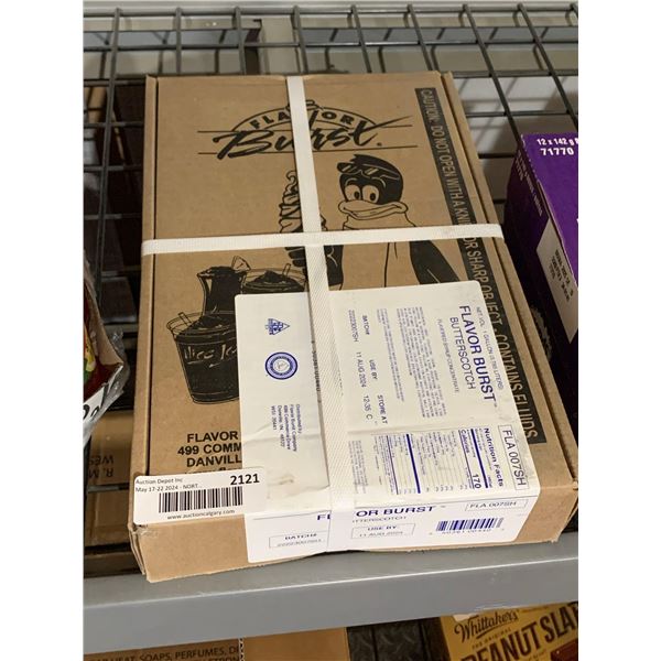 CASE LOT - Flavor Burst butterscotch flavored syrup concentrate 3.7L