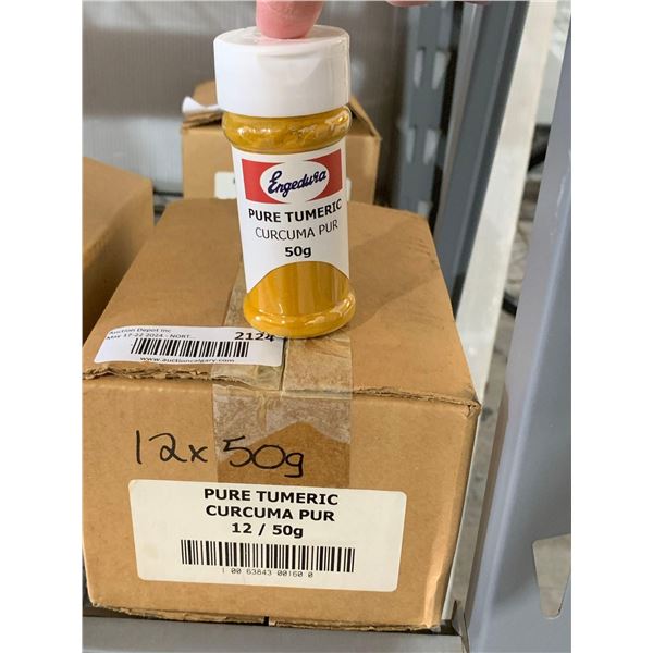 CASE LOT - Engedura pure tumeric 12x50g