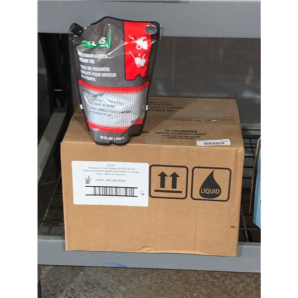 CASE LOT - Atlas premium 4-cycle SAE 5W-30 engine oil 12x946ml