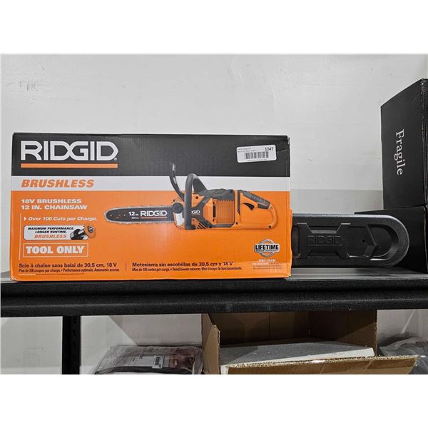 Rigid Brushless 18V - 12"  Chainsaw