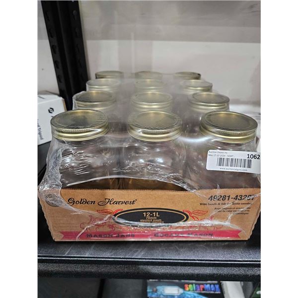 Golden Harvest mason jars 12x1L