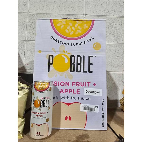 Pobble Passion fruit bubble tea 24 x 490g