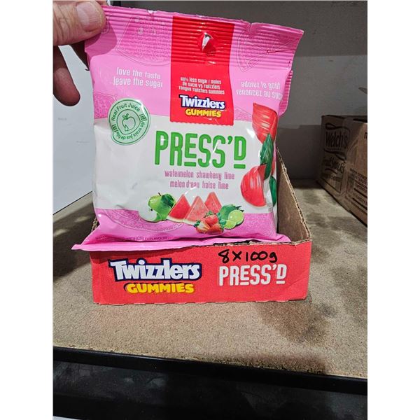 Twizzlers Gummies Press'd Watermelon Strawbery Lime Candy ( 12x 100g)