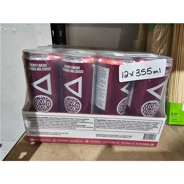 Zoa Cherry Limeade Zero Sugar Energy Drink (12 x 355ml)