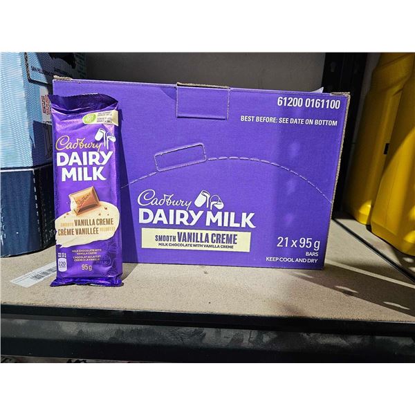 Cadbury Dairy Milk Smooth Vanilla Creme Bars 21x95g
