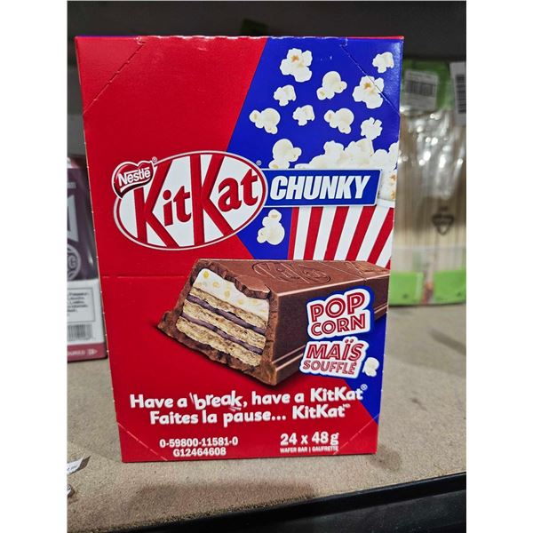 KitKat Chunky Popcorn Chocolate Bar 24 x 48g