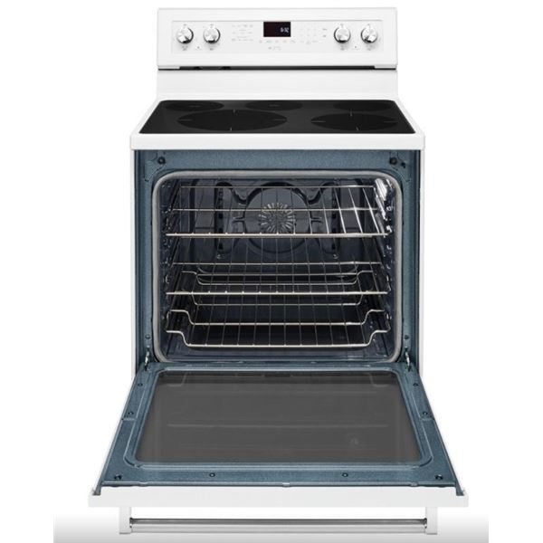 KitchenAid YKFEG500EWH Electric Range, 30 inch Exterior Width, Self Clean, Convection, 5 Burners, 6.