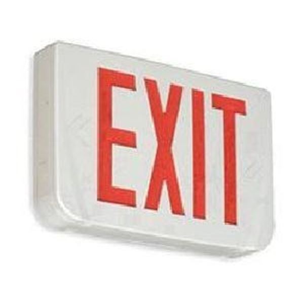 LUMACELL #GRAWUNV3R GRANDE Exit Sign, AC/DC, LED, Thermoplastic, Commercial