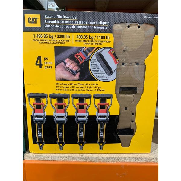 CAT Ratchet Tie Down 4 pc Set