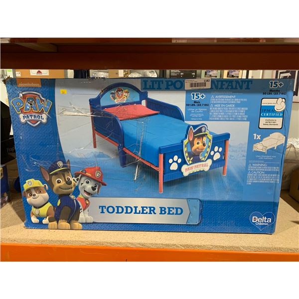 Paw Patrol Toddler Bed Uses Standard Size Crib Mattress