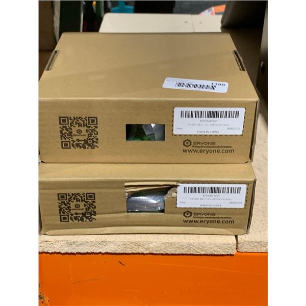 Eryone 3D Printer Filament Silk Tri-Color Red Blue and Greenn Lot OF 2