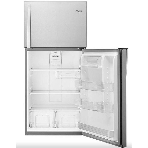 Whirlpool WRT519SZDM Top Freezer Refrigerator, 30 inch Width, 19.2 cu. ft. Capacity, Stainless Steel