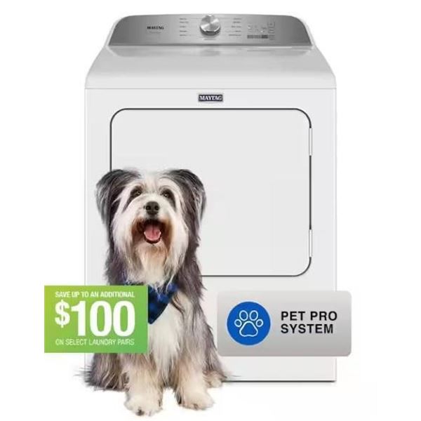 Questions and Answers for Maytag 7.0 cu. ft. Vented Pet Pro Electric Dryer in White   Model #MED6500