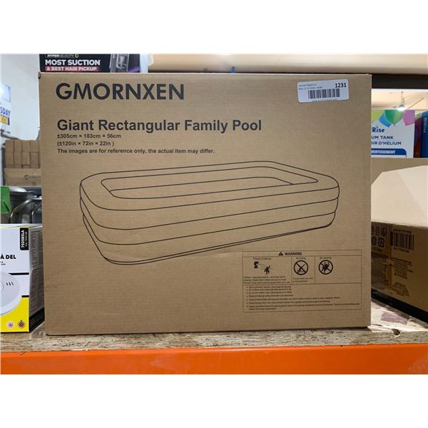 Gmornxen Giant Rectangular Family Pool
