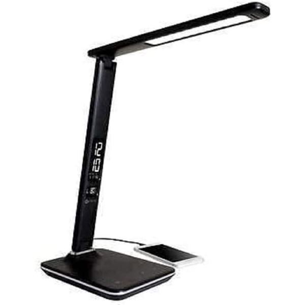 Ottlite Executive Desk Lamp with 2.1A USB Charging Port-Black
