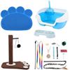 Image 1 : SIVEIS Cat Kitten Starter Kit, New Cats Litter Tray Set Includes Cat Litter Box/Cat Litter Shovel/Ca