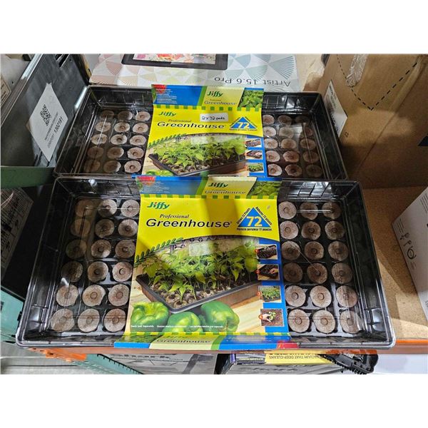 Jiffy Professional Greenhouse Kit 72 Pods x 2