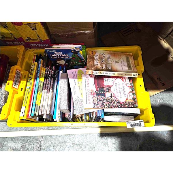 Bin Lot of Assorted Children's Books - Infant to Teen