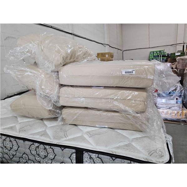 Set of New Patio Furniture Replacement Cushions - (3 Seat Wicker Couch or  3 Over Sized Chairs)