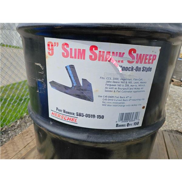 Hershel 9" Slim Shank field Cultivator Sweep WHOLESALE LOT OF 150 pc