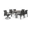 Image 1 : Hampton Bay Shelburne 7-Piece Sling Patio Dining Set