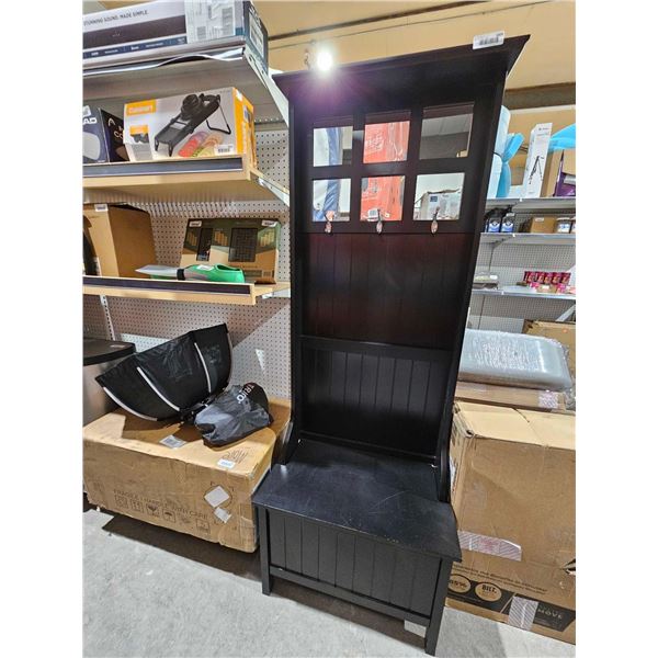 3 Hook Storage Bench 24x15x70"