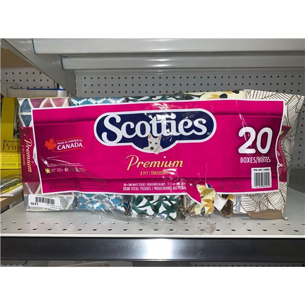 Scotties Premium 2ply 20 Boxes Tissues
