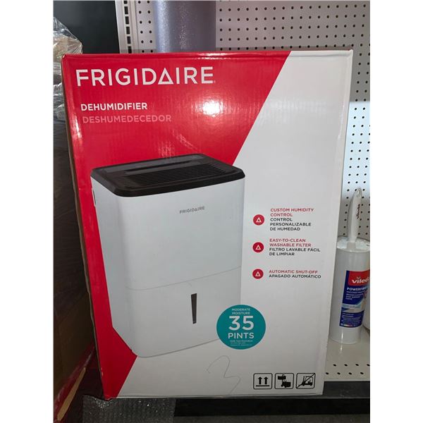 Frigidaire dehumidifier, ideal for small household rooms
