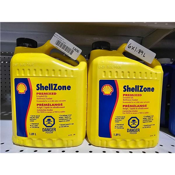 Shellzone Premixed Antifreeze / Coolant 4x3.78L