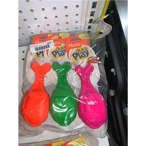 Hartz Medium Dura Play Scented Dog Toys 3pk