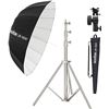Image 3 : Godox UB-165W 65in 165cm Parabolic Inner White Reflec Umbrella Studio Light Umbrell,Diffuser Cover C