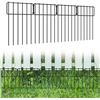 Image 1 : 20 Pack Animal Barrier Fence, 17 in(H) X 20 Ft(L) No Dig Fence Decorative Fencing Border for Dog Rab