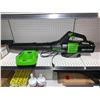 Image 1 : Greenworks Pro 80V battery powered leaf blower with charger