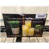 Image 1 : Flameless LED mood candles pack of 3