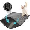 Image 1 : Arblina Large Cat Litter Mat Trapper - 90 x 61cm Honeycomb Double Layer, Soft on Paws, Non-Slip,Urin
