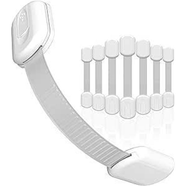 SKYLA HOMES Baby Locks (8-pack) Child Safety Cabinet Proofing - Safe Quick and Easy 3M Adhesive Cabi