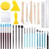 Image 1 : Swpeet 30Pcs Silicone Clay Sculpting Tool, Modeling Dotting Tool & Pottery Craft Ball Stylus Tool,Do
