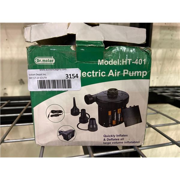 Dr. Meter Electric Air Pump Model:HT-401 Requires 8 AA-Batteries