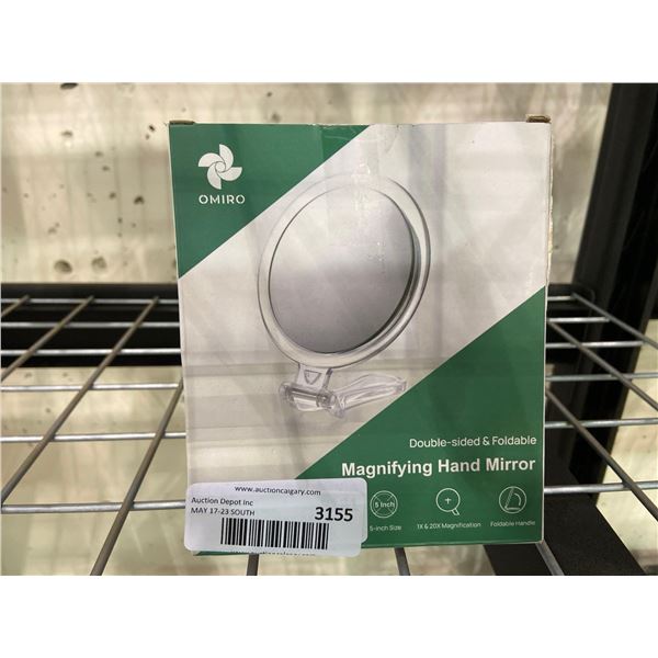 Omiro Double-sided And Foldable Magnifying Hand Mirror 5inch Diameter