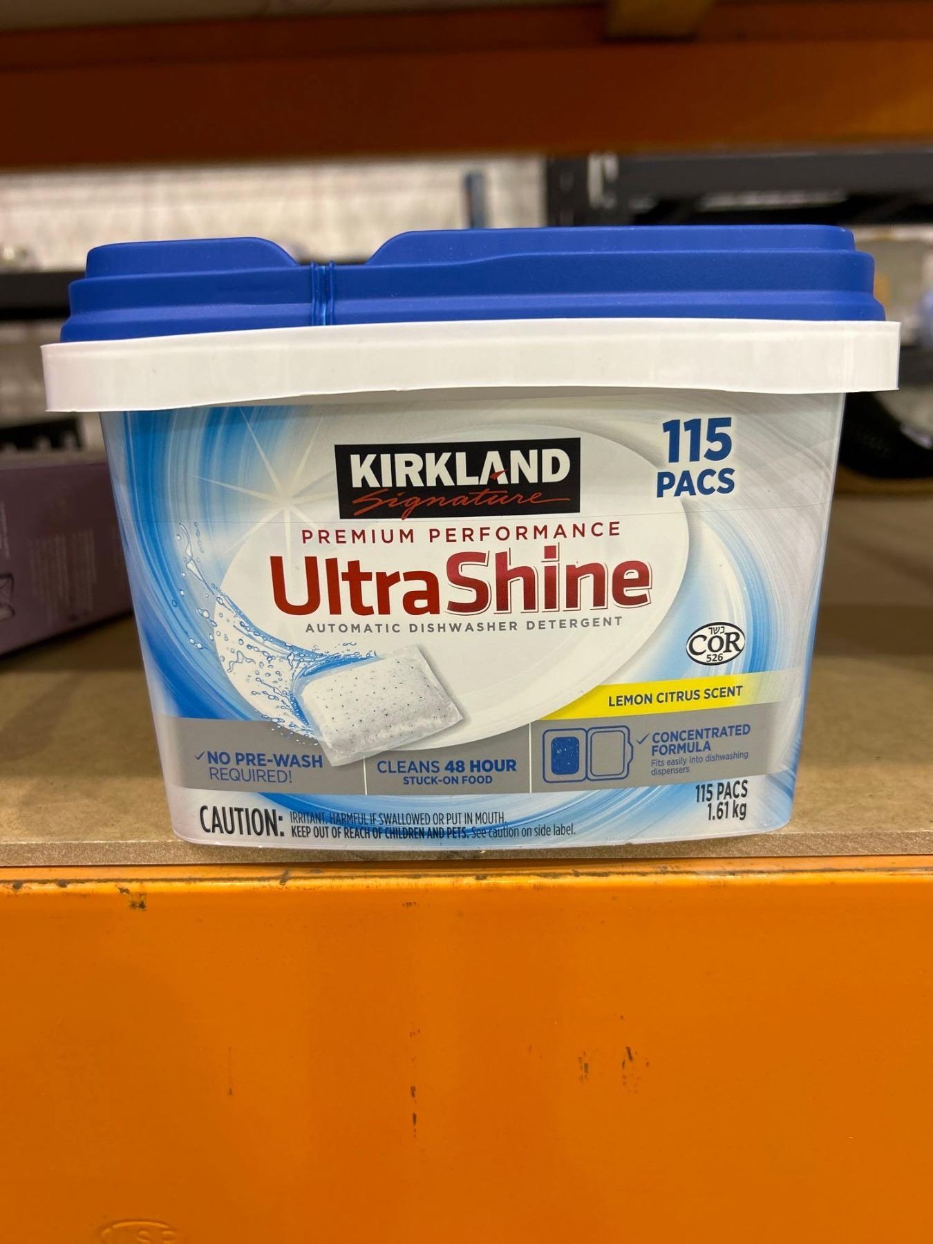 Kirkland signature premium performance ultrashine dishwasher soap pods