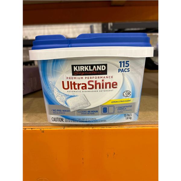 Kirkland signature premium performance ultrashine dishwasher soap pods