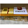 Image 1 : Lot of Godiva assorted Belgian chocolates and Merci assorted European chocolates