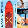 Image 1 : WAVEX Model X 11'6 Inflatable Stand Up Paddle Board Kit. NEW SEALED IN BOX (orange)- Includes all ac