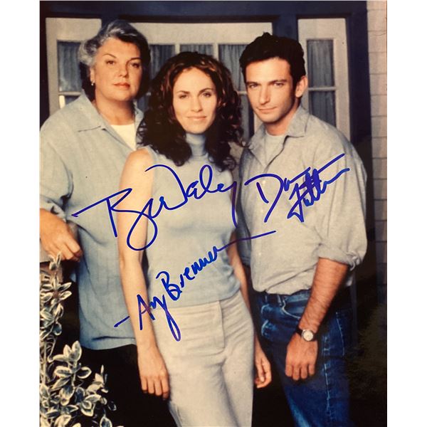 Judging Amy Amy Brenneman Tyne Daly and Dan Futterman signed photo Judging Amy Amy Brenneman Tyne Daly and Dan Futterman signed photo