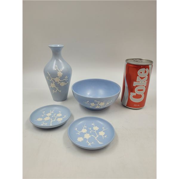 Copeland Spode Geisha Blue Glassware Made in England