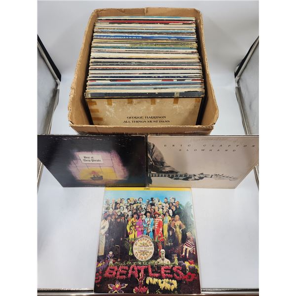 Box of Vinyl Records